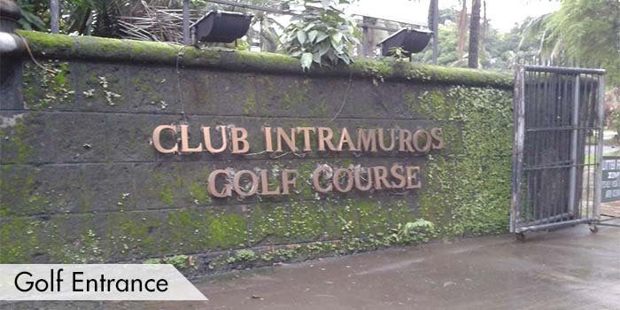 俱乐部内部高尔夫球场入口