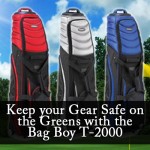 在果岭上用Bag Boy T-2000保持你的装备安全