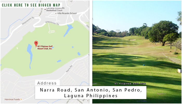 KC菲律宾高尔夫俱乐部位置，地图和地址