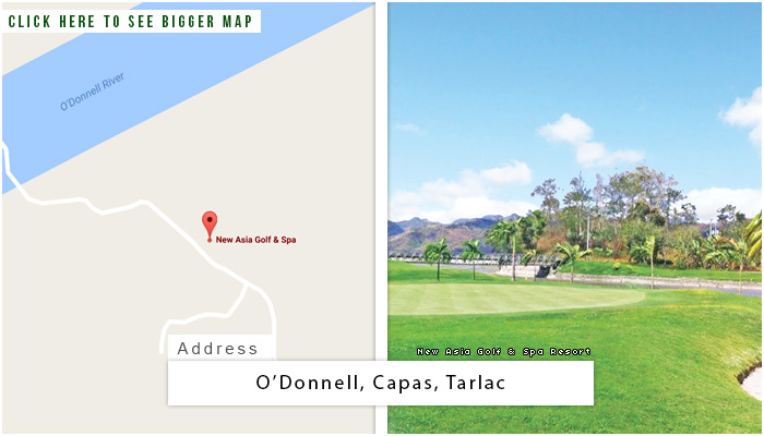 新亚洲高尔夫及水疗度假村位置，地图及地址