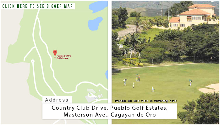 普韦布洛德奥罗高尔夫和乡村俱乐部位置，地图和地址