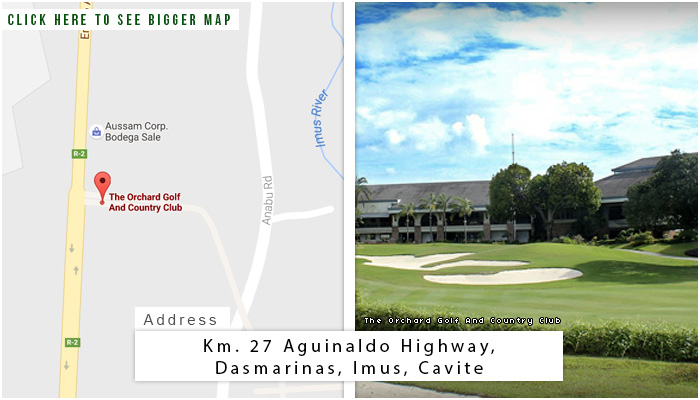 果园高尔夫和乡村俱乐部位置，地图和地址